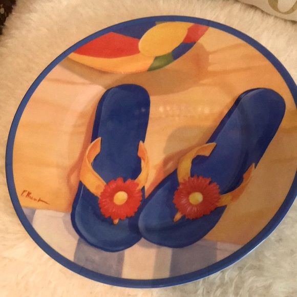 Oneida by evolution melamine beach them plate . - Picture 1 of 6